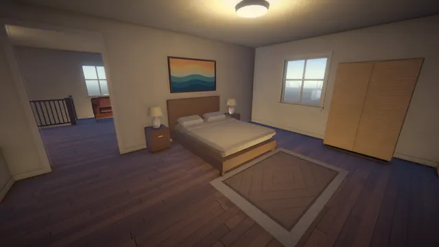 The master bedroom upstairs